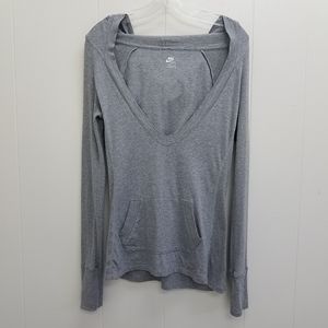 Nike Sportswear Pullover Plunge V-Neck Lightweight Shirt Hoodie